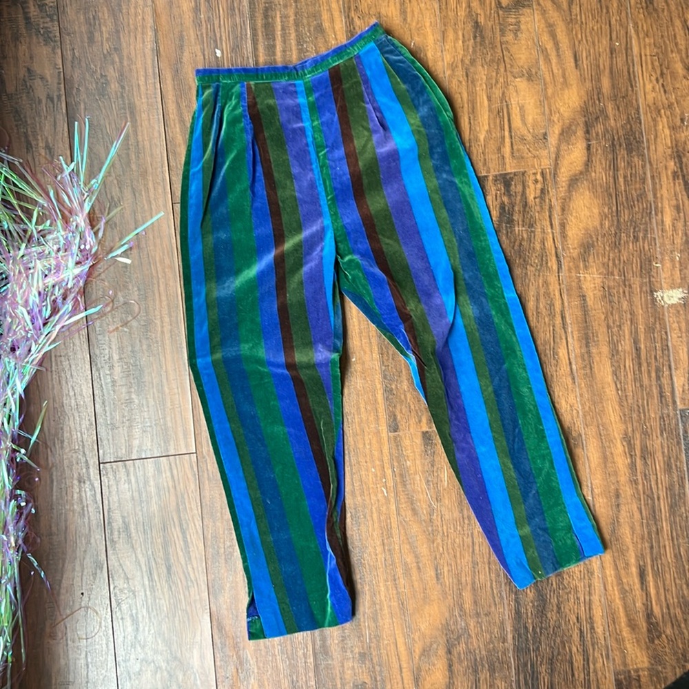 1960s Velvet Cropped Pant 25”